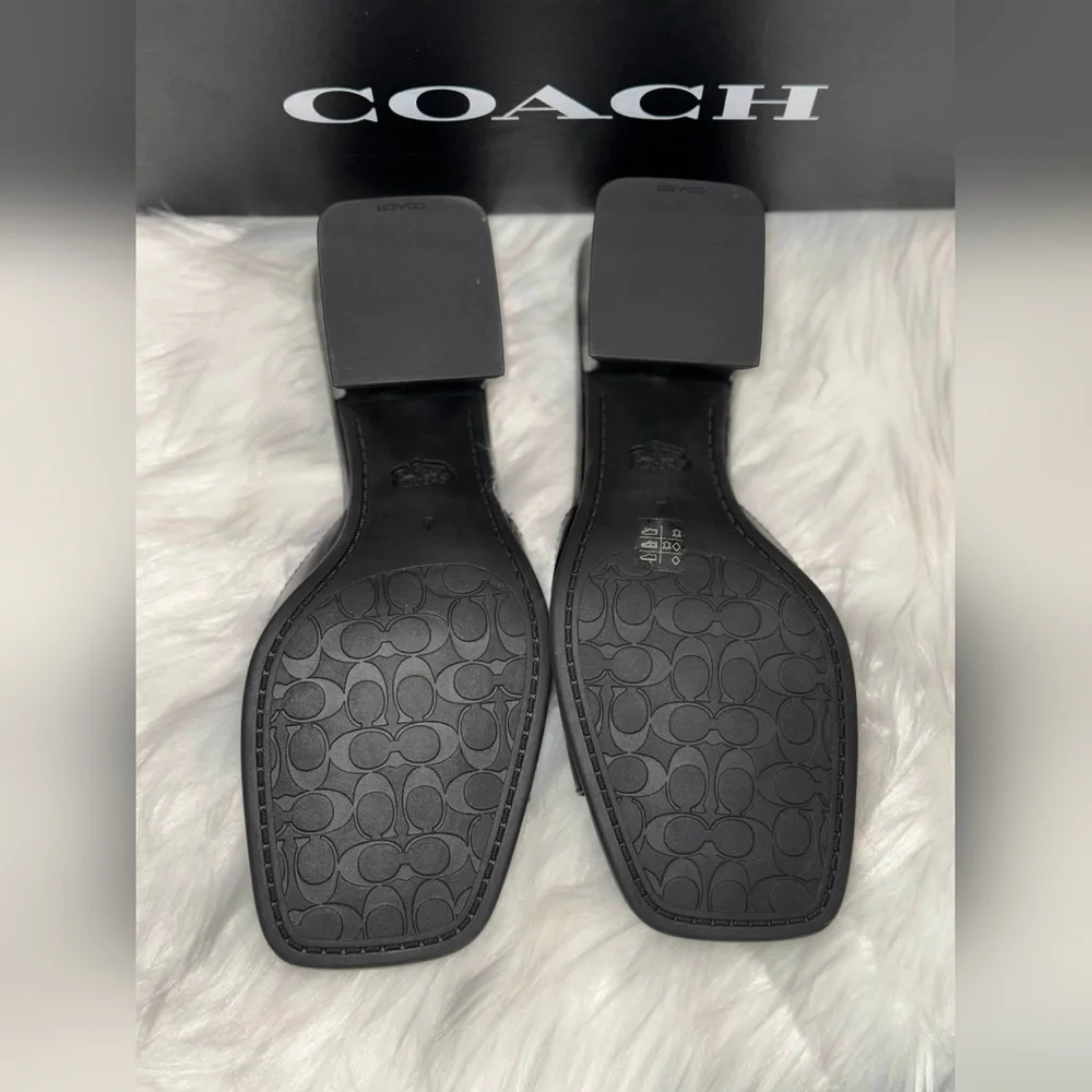 Coach Sculpted C Block He Sandal, Size 7B - Picture 7 of 7